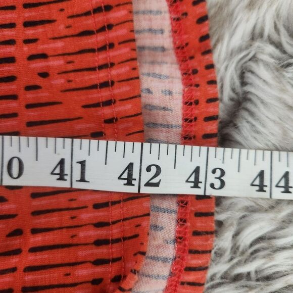 Lularoe Maxi Skirt Tummy Control Waistband Orange and Black Size XS - Picture 7 of 7